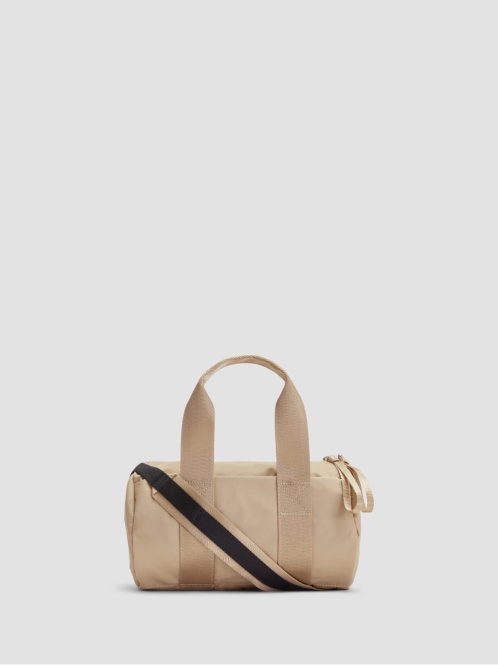 Everlane Beige Mini Duffle with Black Strap
